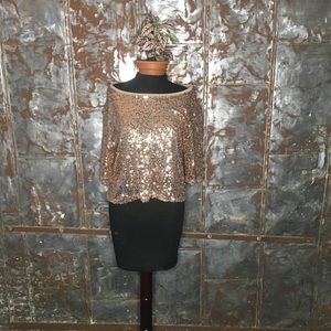 Off the shoulder Cooper Sequined Top